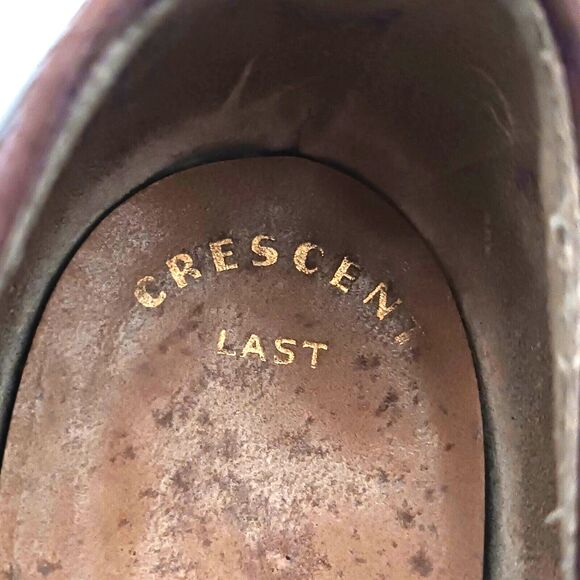 VTG 50s Natural Bridge Genuine Lizard Brown Leather Pump Sz 8.5 Narrow - Picture 7 of 11